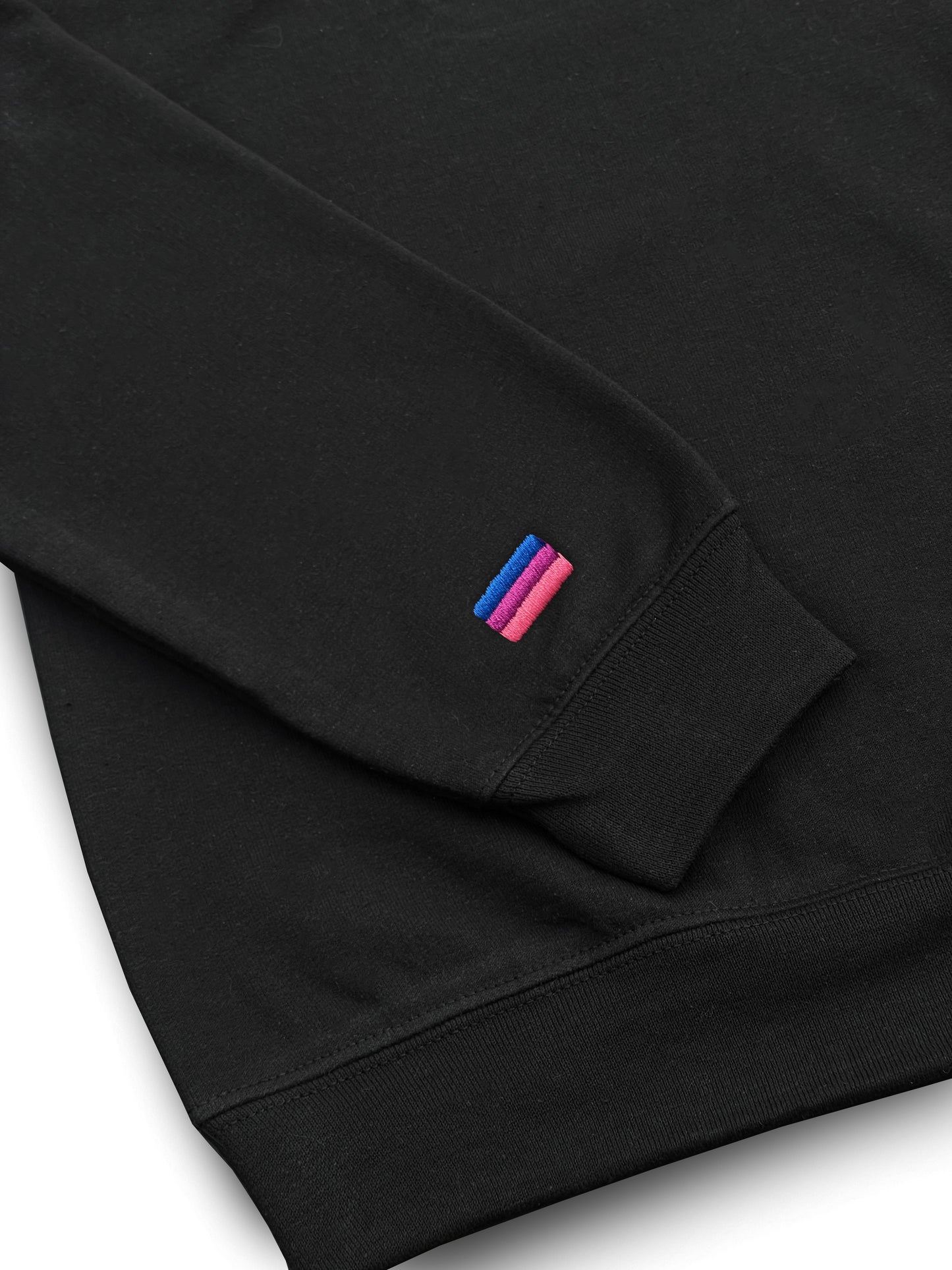 COMMUNITY HOODIE - BLACK MULTICOLOR