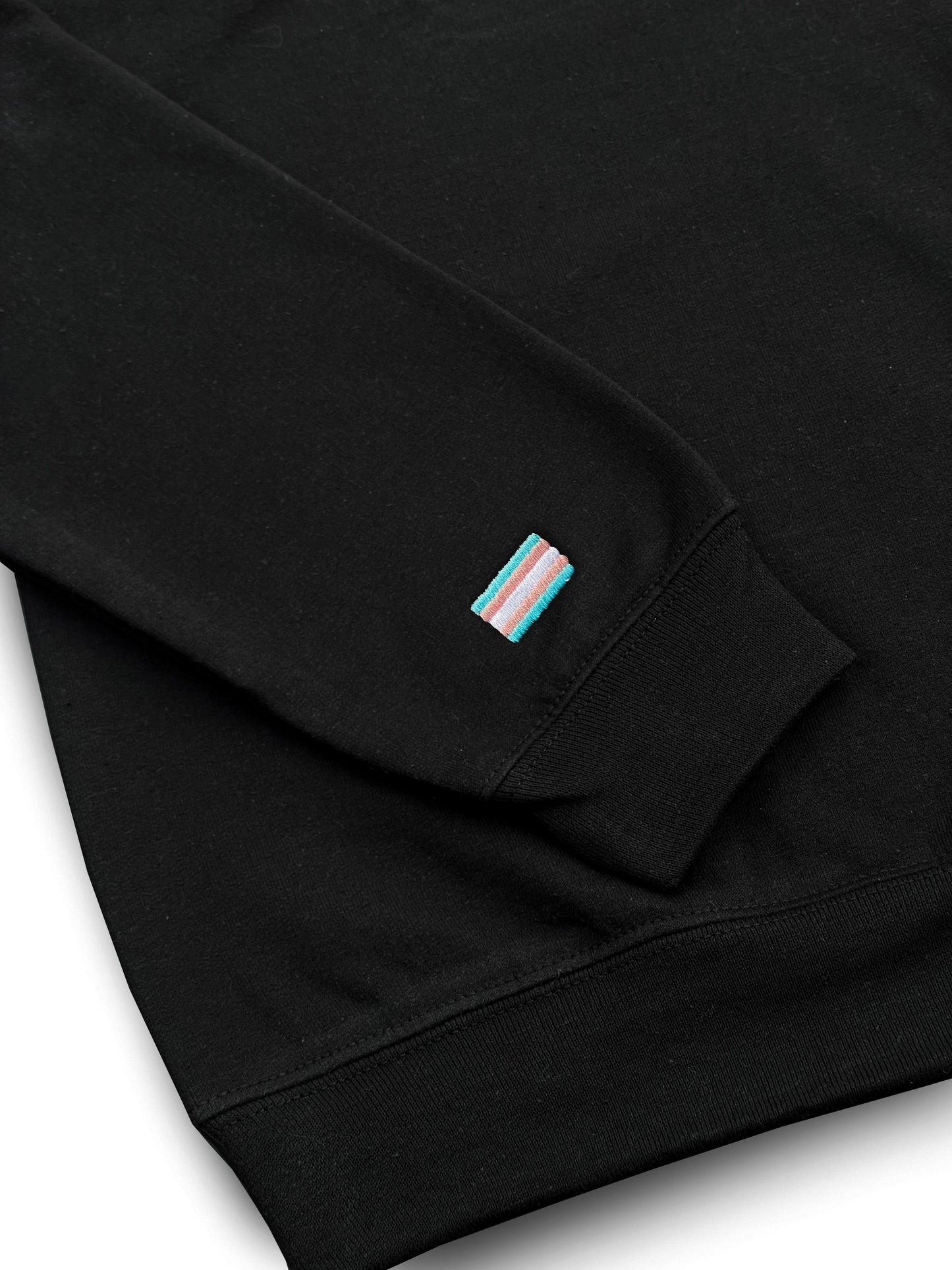 COMMUNITY HOODIE - BLACK MULTICOLOR